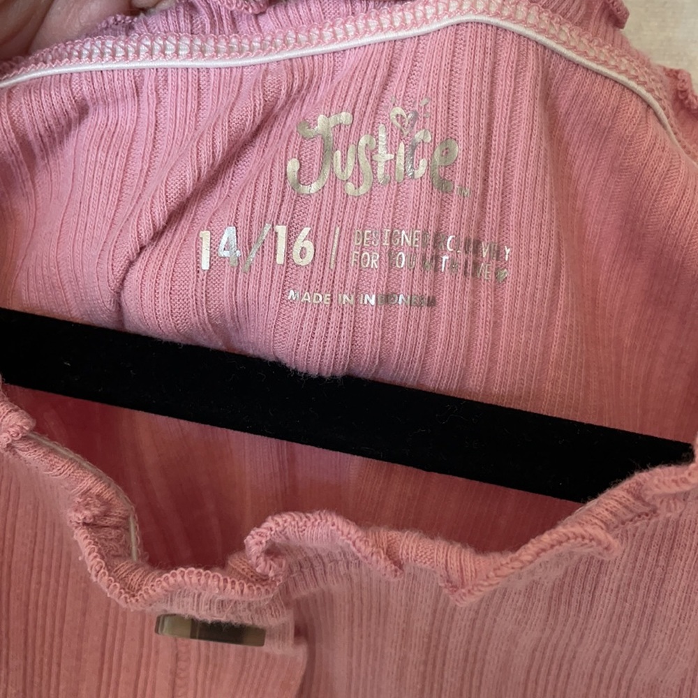 Justice button down top - Picture 4 of 5